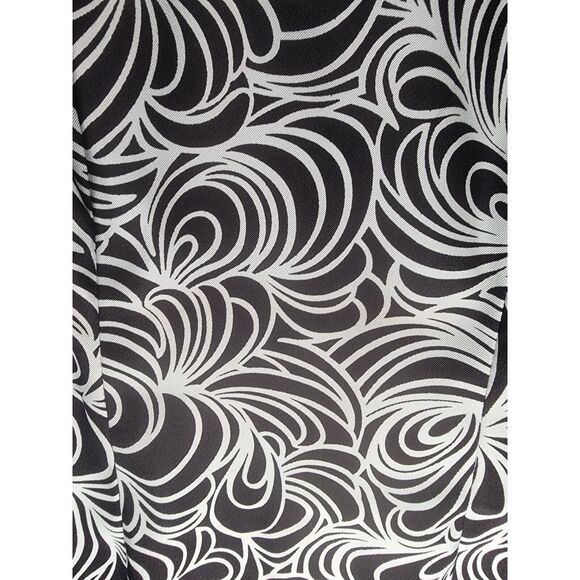 Connected Apparel Size 6 Black Mint Green‎ Swirl Keyhole Midi Sheath Dress - Picture 5 of 5